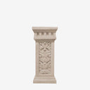 Colonne carrée en marbre beige