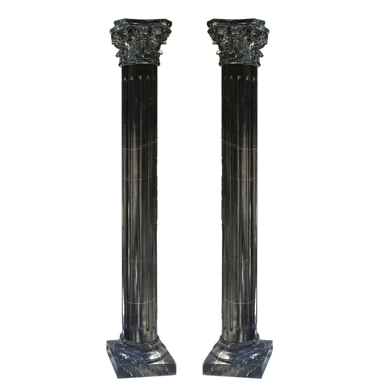 Black Marble Columns