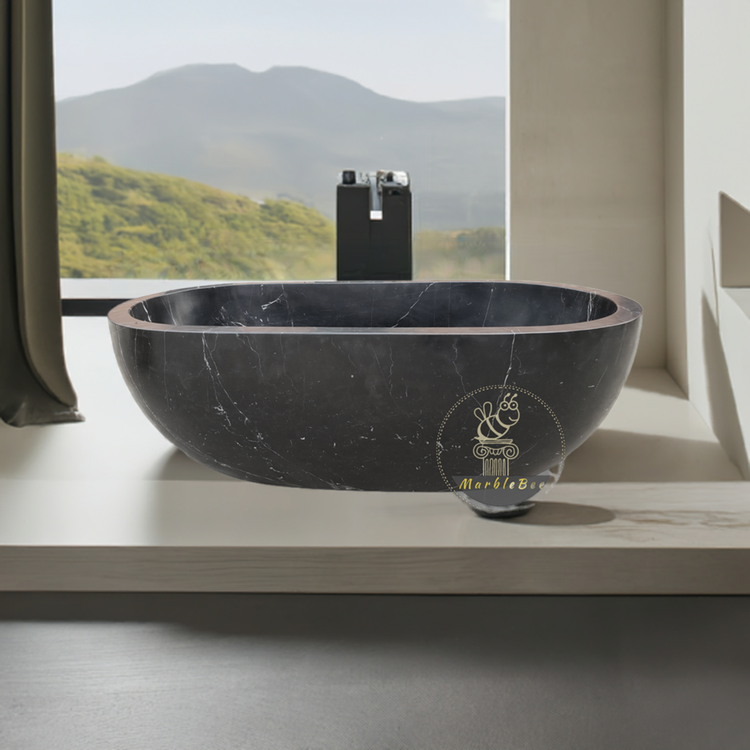 Marblebee Black Marble Tub – In Stock & Available for Sale