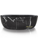 حوض استحمام أسود كبير