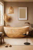 Custom Natural Stone Tub River Vien Sandstone