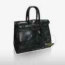 Masterwork Art Sculpture Black Marble Showcase Handbag