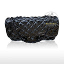 Shining Grids Carving Black Marble Handbag