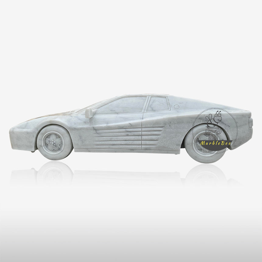 Buy White Natural Stone Car Model