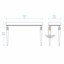 Marble entrance table in Calacatta White Marble - Image 11