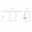 marble top console in Milas Lilac - Image 11