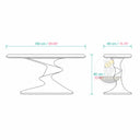 marble table console in Milas Lilac - Image 11