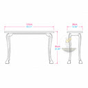 Marble top console table in Milas Lilac - Image 11