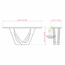 marble hallway table in Milas Lilac - Image 11