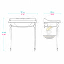 marble sink vanity in Calacatta Crema Viola - Image 11