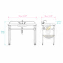 wall mount marble sink in Calacatta Crema Viola - Image 11