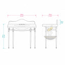 marble top with sink in Calacatta Crema Viola - Image 11