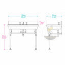 bath vanity marble top in Calacatta Crema Viola - Image 11