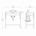 marble vanity top and sink in Calacatta Crema Viola - Image 11