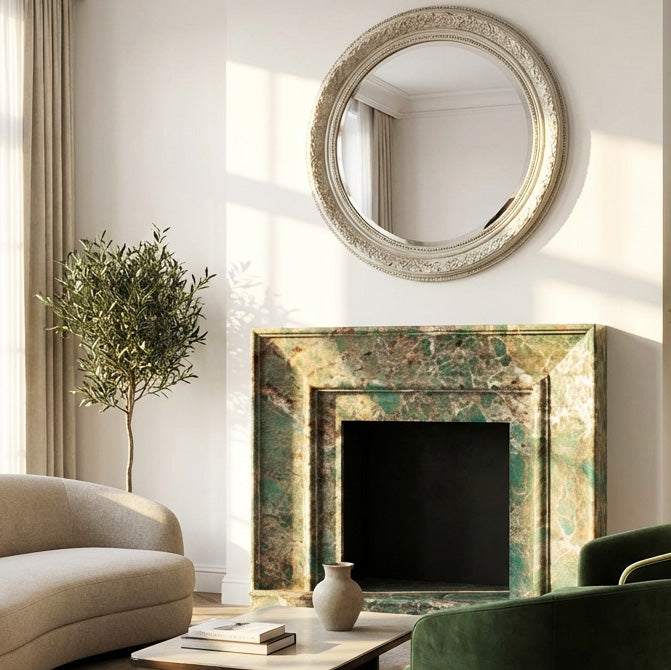 Custom Marble Fireplace 47.24″ Tall