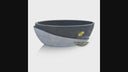Black Granite Tub Half with Chiseled Half Polished Finish Perfect for Luxury Projects