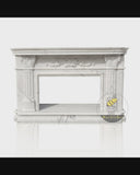 Custom Roman Antique Marble Fireplace Surround Design