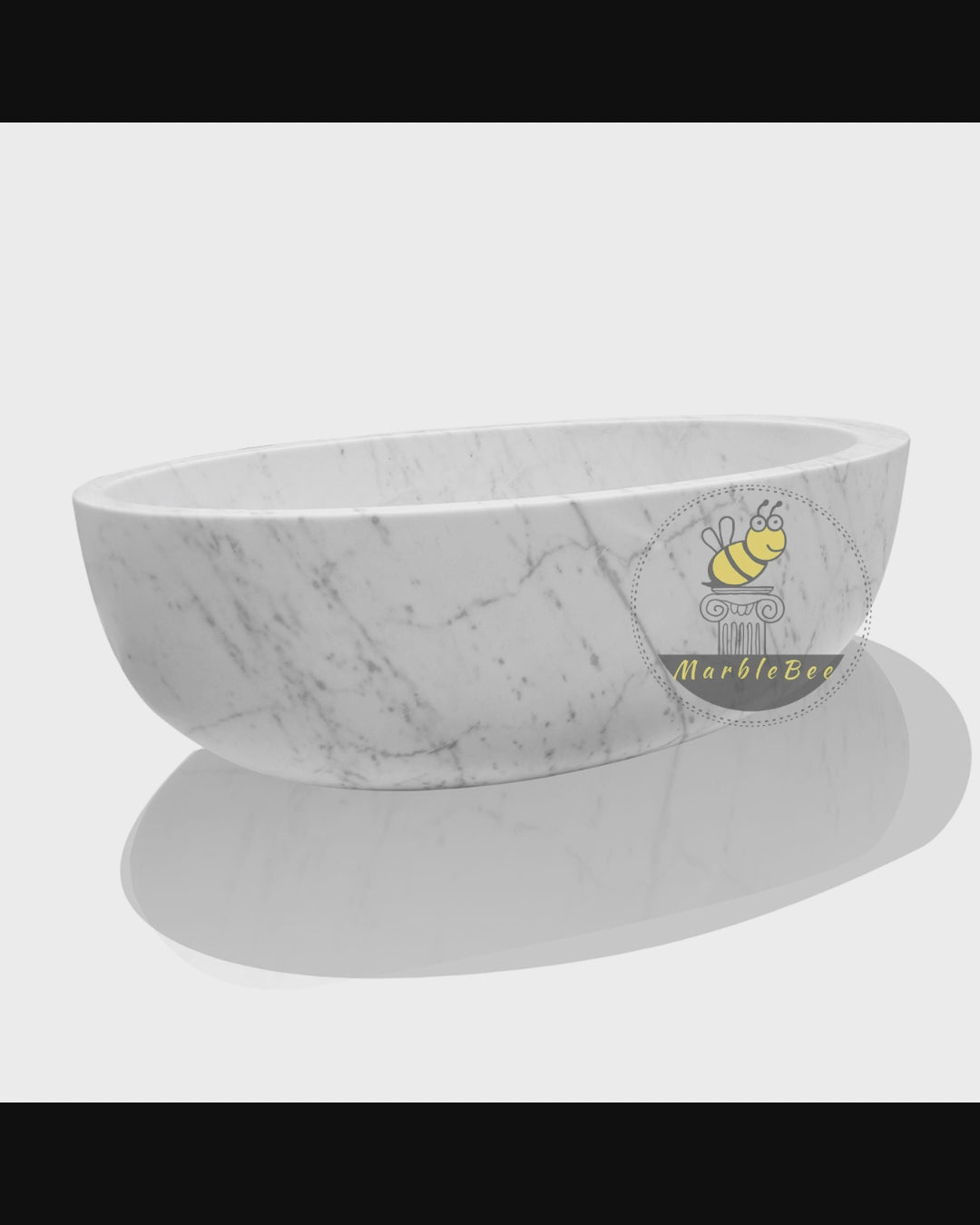 Luxury marble bathtub