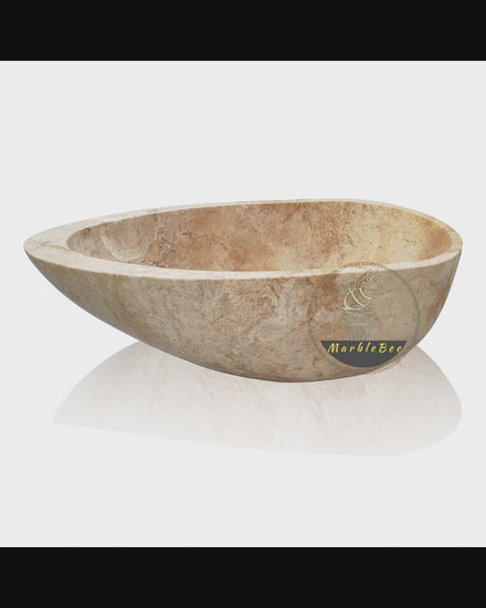 Freestanding luxury stone bathtub