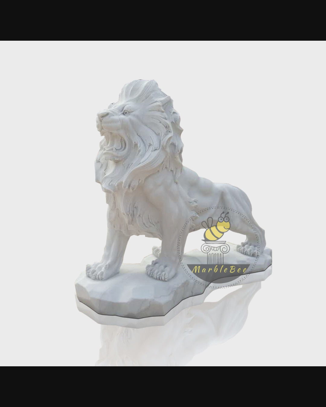 Stone lion garden statue customization 