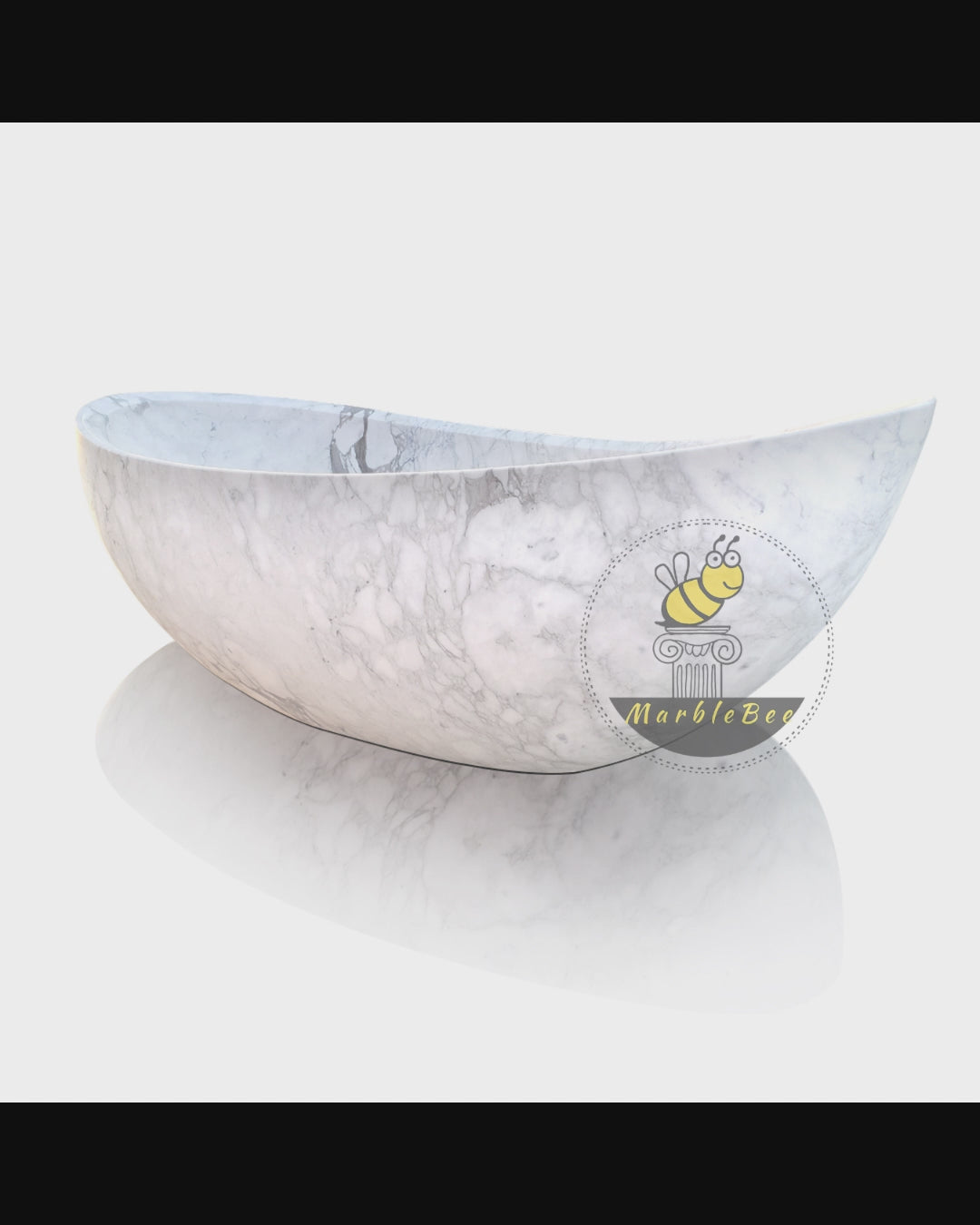 high polished stone soaker tub for house decoration