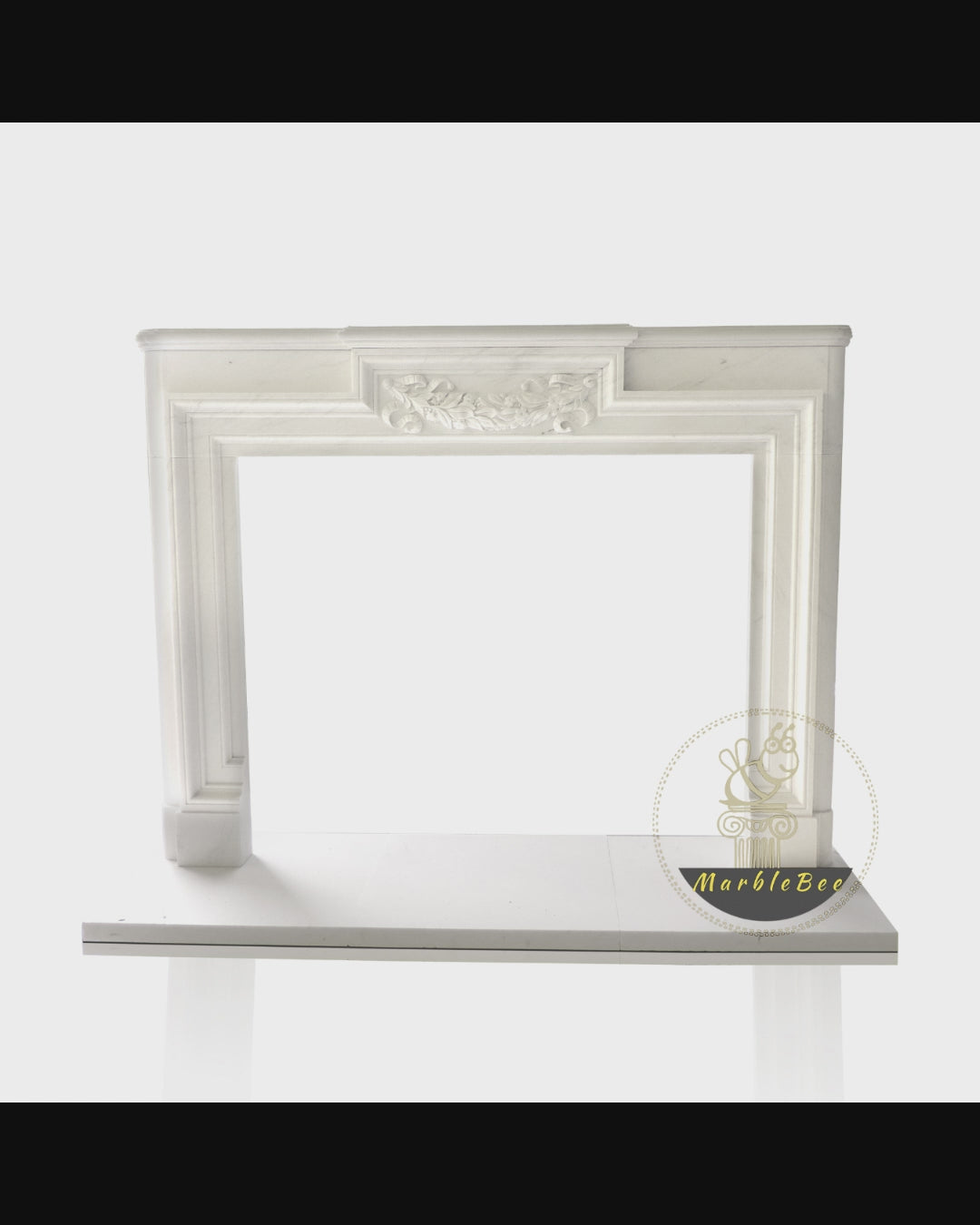 Victorian regency white marble fireplace