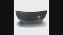 Granite bathtub made of black granite  Double Slipper design for Any Setting