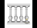 Beige Limestone Outdoor Stone Stair Railing