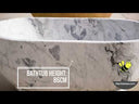 Natural stone bathtub two person tub