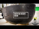 Black marble bathtubs 72 inch stone tub