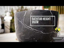 Black marble tub customzied stone tubs