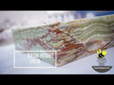 Luxury square gemstone basin