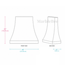 stone range hood in Calacatta Monet - Image 5