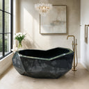 Absolutely Black Granite Tub