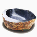 stone bathtub from rock