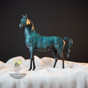 Statue cheval en bronze antique