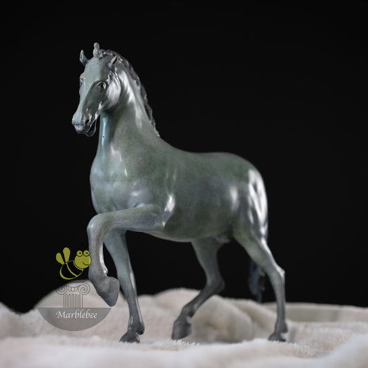 Marching horse statue