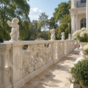 Garde-corps en balustre en pierre