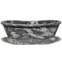 Marble tub French bateau design