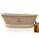 Marble Bathtub- classic design hand-carved from Beige Marble
