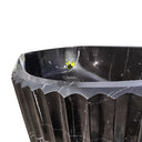 marble bathtub fluted design Black Marble