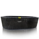 marble bathtub fluted design Black Marble