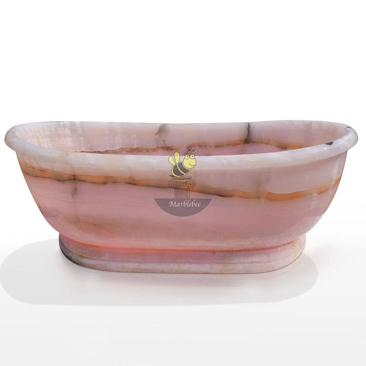 Rose Quartz Bathtub - Custom Design by MarbleBee