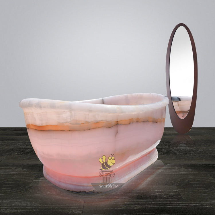 Rose Quartz Bathtub - Custom Design by MarbleBee