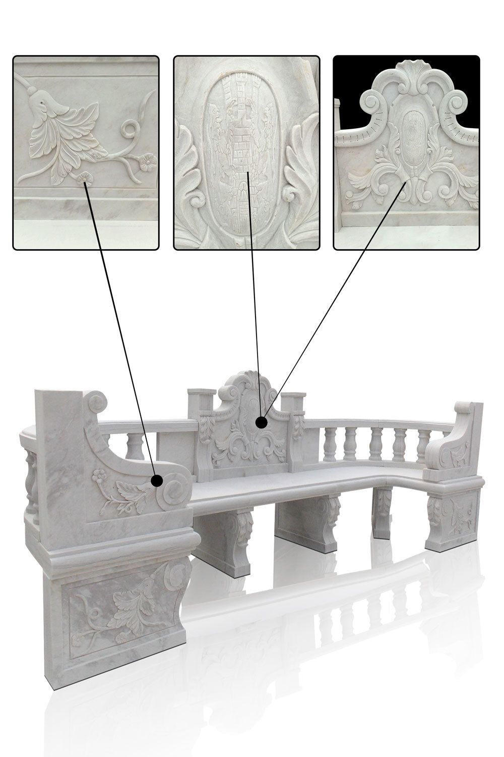 Garden Marble Bench – Marblebee