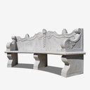 Buy White Stone Garden Bench