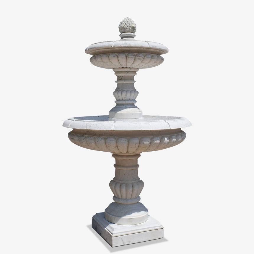 Buy White Marble Two tier fountain