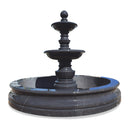 Custom Black stone three tier fountain