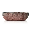 Marble Freestanding Tub | Rosa Levanto Deep Oval Soaking 70.87" Long