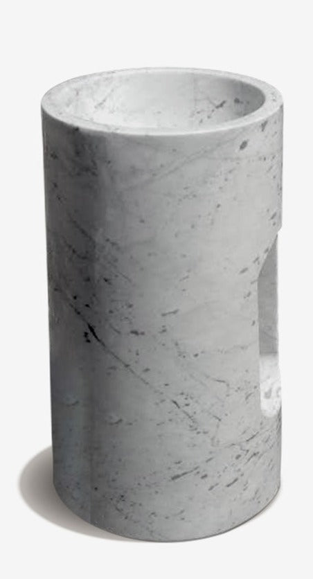 Buy Stone Pedestal Sink Cylinder shape